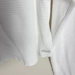 Aritzia NWT  Waffle West Long Sleeve Crop Top White Size Large Photo 3