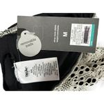 NWT Mossimo Y2K Womens‎ One Piece Swimsuit Halter Top Crochet Beige Black Medium Tan Photo 4