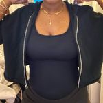 Black cropped Zip Photo 1
