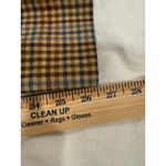 Paul Fredrick High Rise Pleated Gingham Chino Pants Wool Beige Women's Size 32 Brown Photo 8