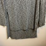 Yellow Chair  Heathered Gray Ribbed High Low Pullover Hoodie Photo 5