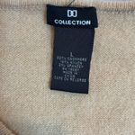 DD Collection Womens Cashmere Blend Sleeveless Ruffle Hem Knit Tank‎ Top Large Tan Photo 1