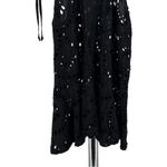 Free People Intimately  Black Starry Eyelet Peplum Tank Top Racerback size Small Photo 5
