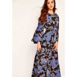 Free People Melrose Bell Sleeve Floral Maxi Dress Night Combo 2 Photo 2