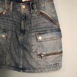 Free People high waisted jean denim 90s high rise high waisted skirt size 25! Photo 4