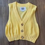 BDG UO  Yellow Knit Vest Size Small Photo 0