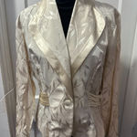 DJ & Co By Dawn Joy Vintage Ivory Floral Blazer in 16 Photo 0