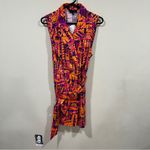 NWT D'IYANU Chichima African Print Blazer Romper (Orange Abstract Leaves) Large Photo 2