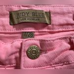 Judy Blue  High Rise Control Top Wide Leg Crop Jeans Pink size 7/28 Photo 9