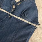 Arden B Vintage Y2K  Denim Jumpsuit Stretch Flare Jean Halter Top Size Large Photo 5
