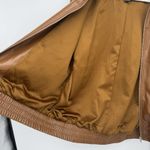 Forever 21  Brown Faux Leather Zip Jacket Classic Size Medium Photo 8