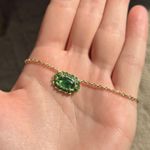 Kendra Scott  Necklace Gold emerald green Photo 2