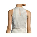 Theory Striped Sleeveless Crop Top -Size S Photo 1