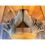 Torrid  Gray Suede Ankle Boots Woven Size 8.5 Photo 4