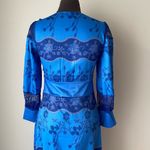 Prairie sz S‎ blue boho maxi long sleeve lace dress Photo 6