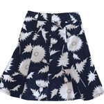 Isaac Mizrahi  navy & white flare skirt 4‎ Photo 1