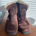 Naturalizer Brown Fuzzy Boots Photo 2