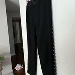 Ted Baker London Carlaa black beaded cropped mid ride trouser jogger pants Photo 14