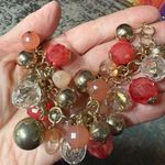 New York & Company Pink, Coral Beaded Gold Necklace NWT Photo 1