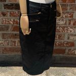 EXPRESS  black pencil denim midi skirt / 6 / Excellent condition Photo 7