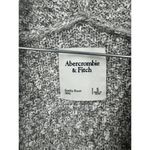 Abercrombie & Fitch Open Cardigan Women Small Silver Knit Long Length Minimalist Photo 2