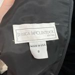 Jessica McClintock Vintage Bridal Black Velvet Lace Crochet Dress Photo 10