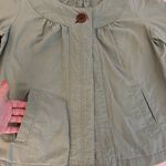 New Haven Supply Chino Sage Green Linen Blend Lagenlook Cropped Cardigan, size S Photo 4