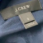 J.Crew Navy Blue Laser Cut Eyelet Shift Sleeveless Lined Dress Size 2 XS Photo 7