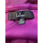 Lulus  Showing Off A Little Magenta Asymmetrical Tulip Midi Dress XS Formal NWT Photo 9