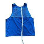 We The Free  Window Crochet Bright Electric Blue Tank Top XS Photo 6