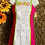 Unique Vintage NWT  SMAK PARLOUR Retro Watermelon Crochet Daisy Dress SMALL Photo 2