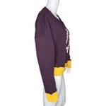 FILA Shirt Womens Medium Purple Yellow Crop Sweatshirt Logo Graphic Streetwear Photo 1