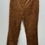 Lulus Pants Womens Brown Pull On Velvet Pants Size M High Waisted Bootcut Photo 0
