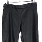 Free People Black Vegan Leather Pants Size 25 Photo 2