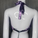 Sincerely Jules Nwt  shiney reflective glitter purple cropped top y2k style shirt Photo 7