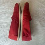 Toms Classic Canvas Red Slip On Shoes Size 8.5 Photo 7