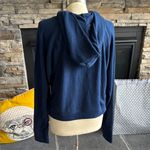 Free People Deep Blue Zip-Up Hoodie Photo 8