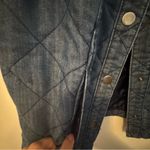 Christopher & Banks Christopher Banks Quilted denim Vest button front medium Photo 4