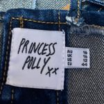 Princess Polly Blue Sleeveless Corset Bustier Denim Jean Tank Crop Top Size 12 Photo 2