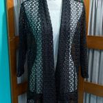 Brittany Black Elegant Lace knit Cardigan Cover Photo 0