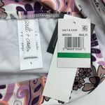 Salt + Cove Juniors Printed Hipster Bikini Bottoms Paisley Floral White Purple L Size undefined Photo 4
