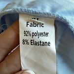 Parthea Baby Blue Corset Long Sleeve Halter Backless Mesh Ruched Mini Dress XL Photo 7