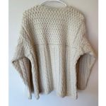 Blarney Woolen Mills Cable Knit Pullover Sweater Merino Wool Cream Women's XL Photo 1