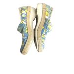 Dansko  Clogs Victoria Tahiti Canvas Shoes Floral Blue Yellow Nurse 38 US 7.5-8 Photo 7