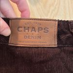CHAPS Vtg Y2K Skirt Corduroy Flared Mini Brown Size 12 Photo 5
