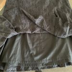 Nine & Co. Black Eyelet Cotton Midi Flare Skirt Size 8 Photo 3