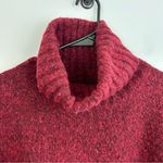 Athleta  Donegal Passage Cowl Neck Red Wool Blend Poncho/Sweater Size S/M Photo 4