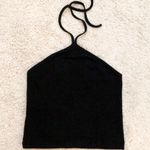 Me to We Black Halter Crop Top Photo 0