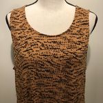 Old Navy Brown Black Knit Sleeveless Fit Flare Dress Size XL Photo 5