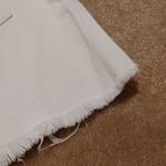 Free People We The  FP White Distressed Denim Mini Skirt Zipper Size 25 Classic Photo 4